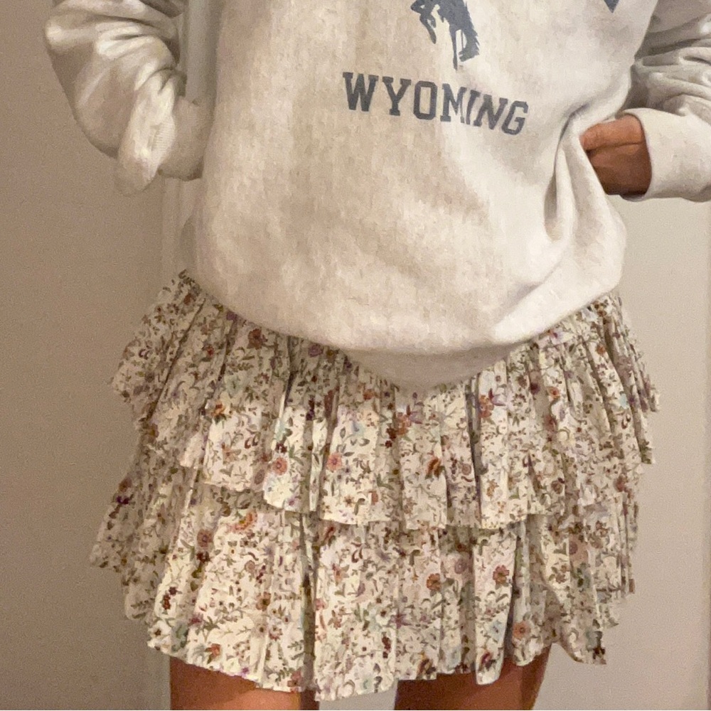 Floral mini shirt